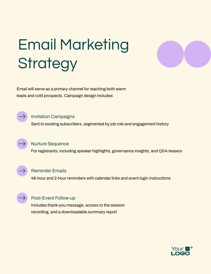 Virtual Event Marketing Plan Template - Slide 7 Virtual Event Marketing Plan Template - Slide 7