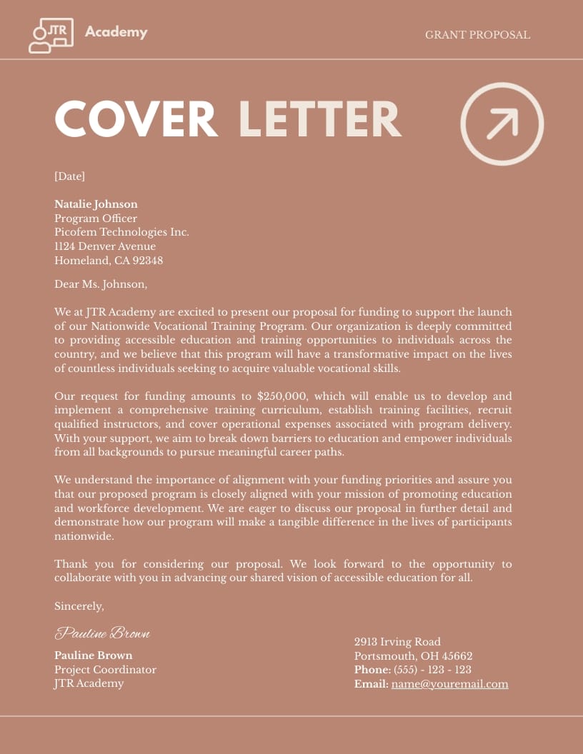 Vocational Training Program Grant Proposal Template - Slide 3 Vocational Training Program Grant Proposal Template - Slide 3