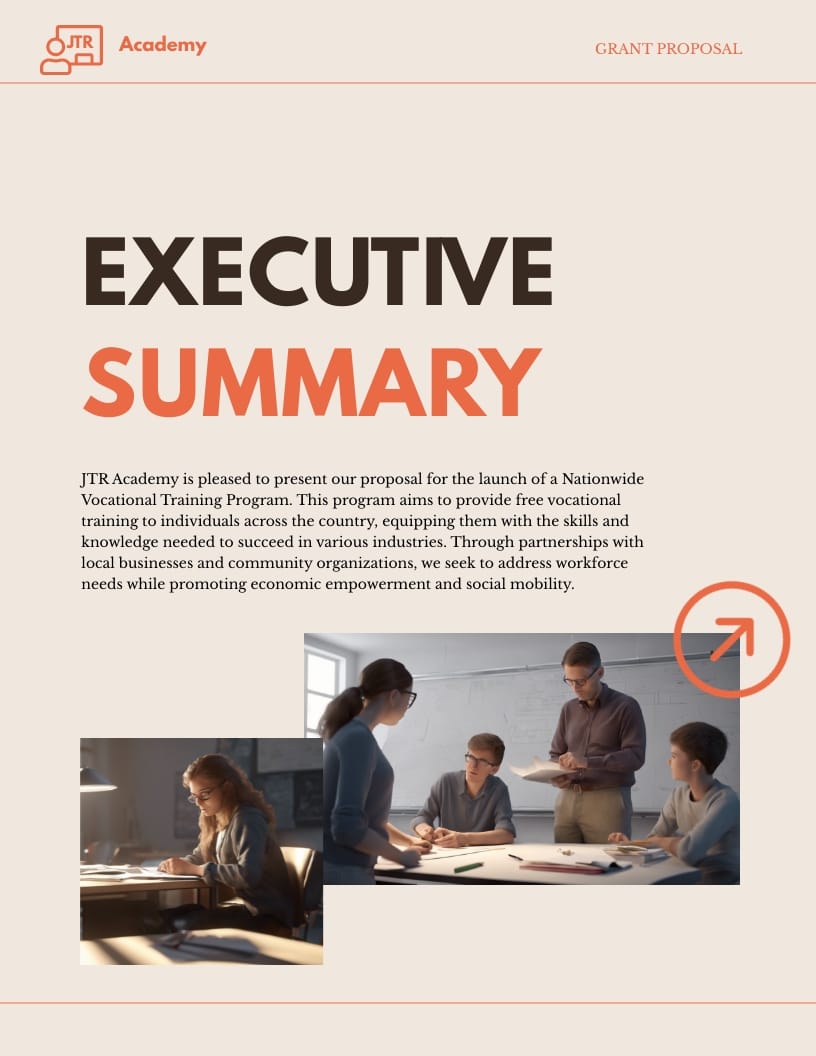 Vocational Training Program Grant Proposal Template - Slide 4 Vocational Training Program Grant Proposal Template - Slide 4