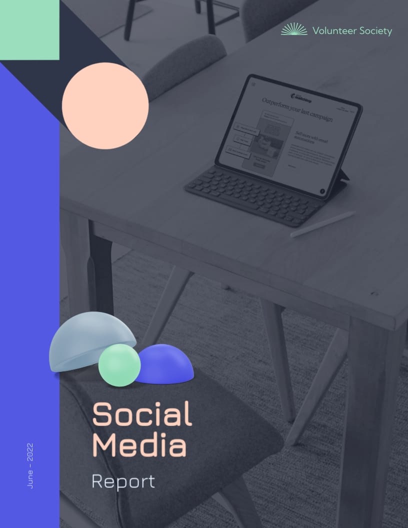 Volunteer Society Social Media Report Template