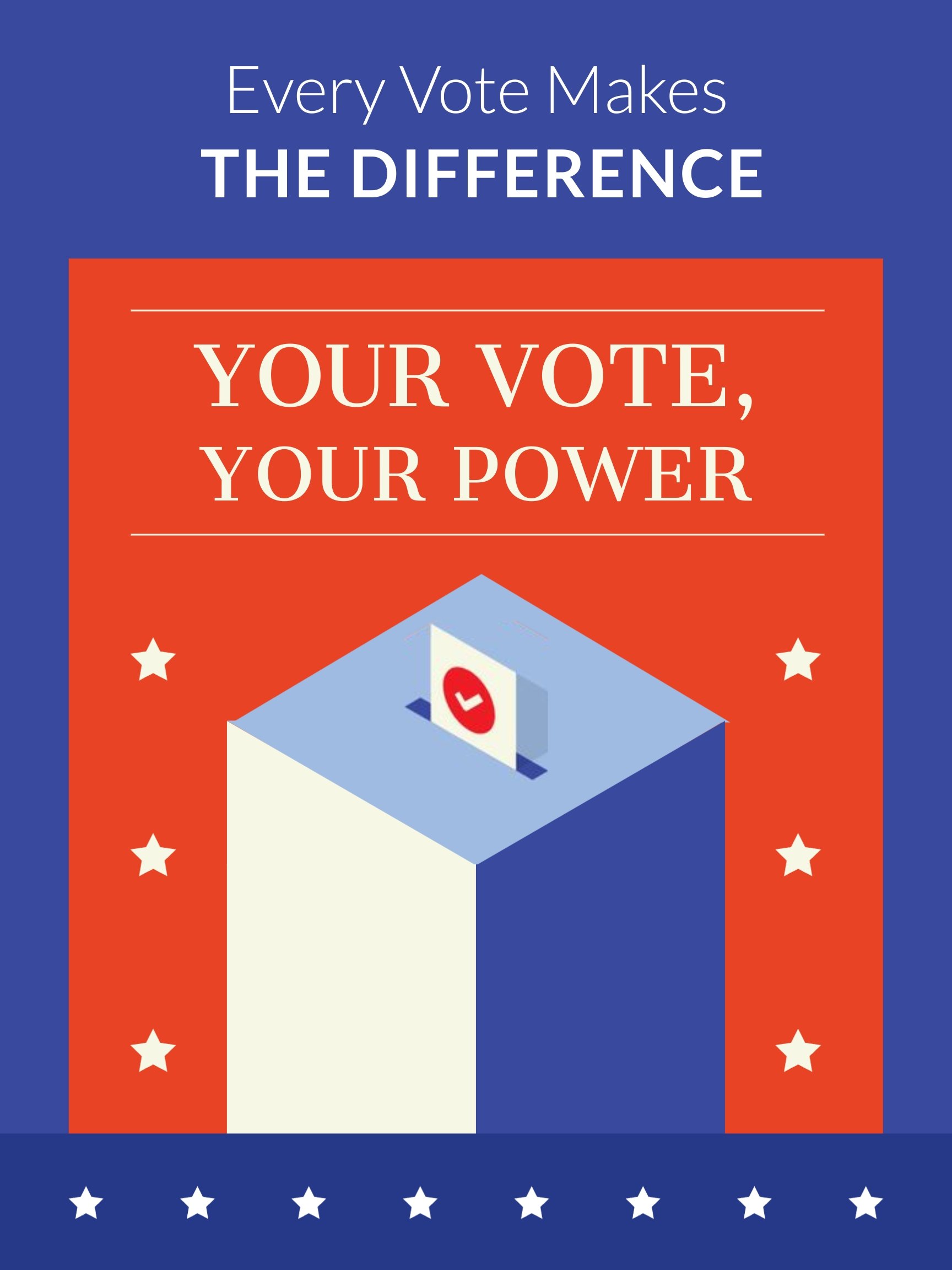Vote Campaign Poster Template