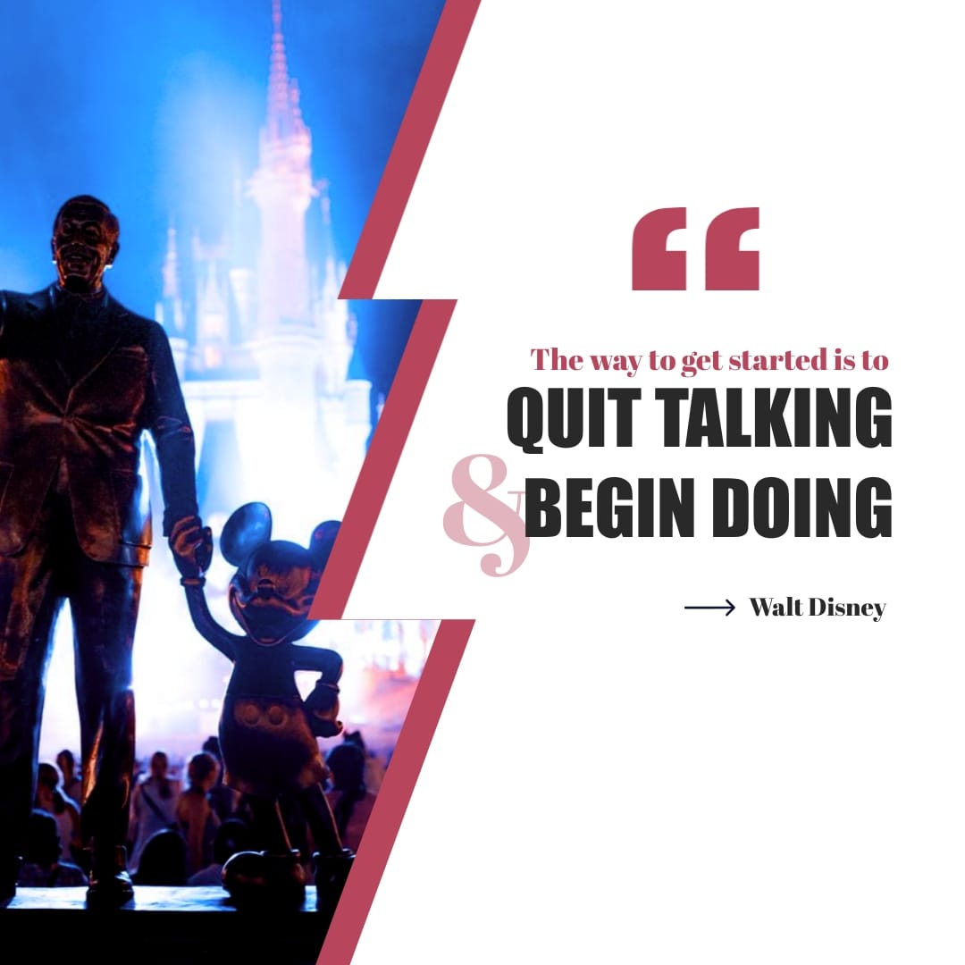 Walt Disney Animated Quote Square Template
