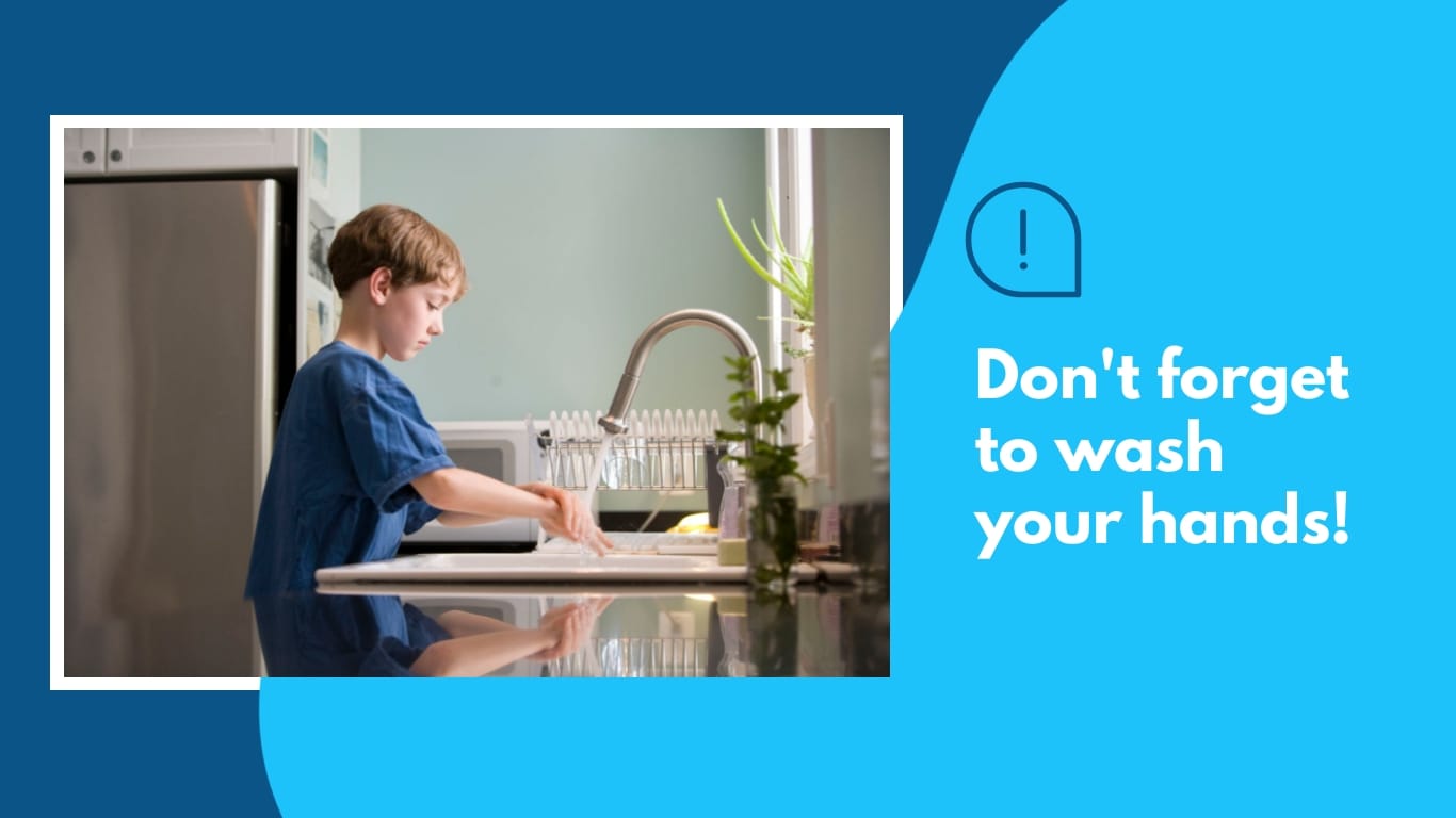 Wash Your Hands Reminder Animated Wide Template