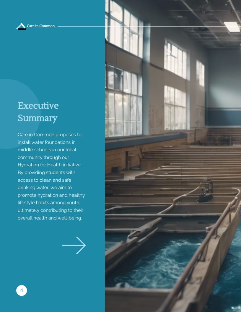 Water Fountain Installation Program Grant Proposal