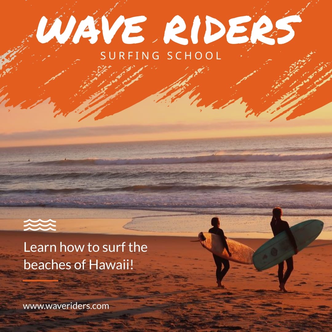 Wave Riders Animated Square Template
