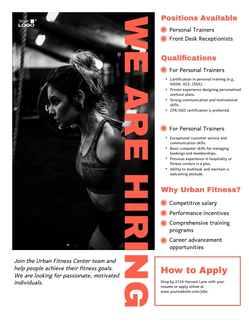 We Are Hiring Flyer Template