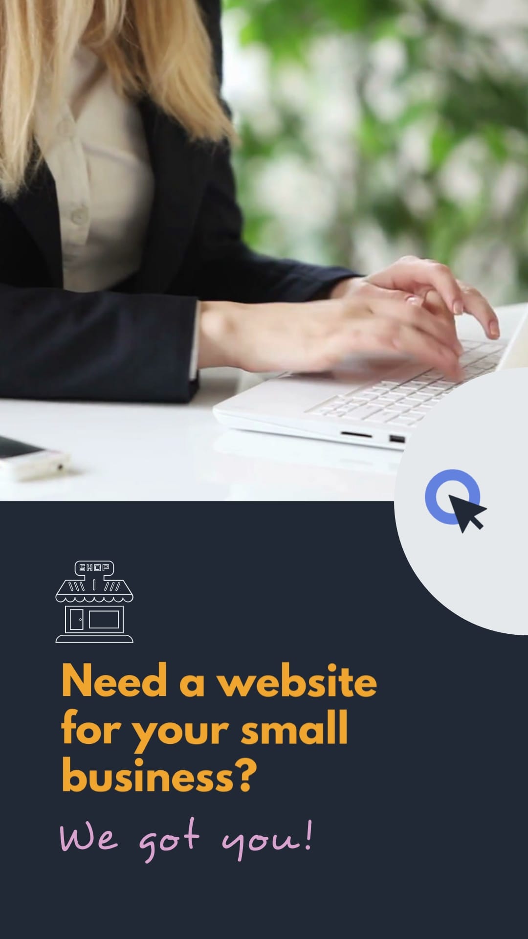 Website Builder Promo Ad Vertical Template