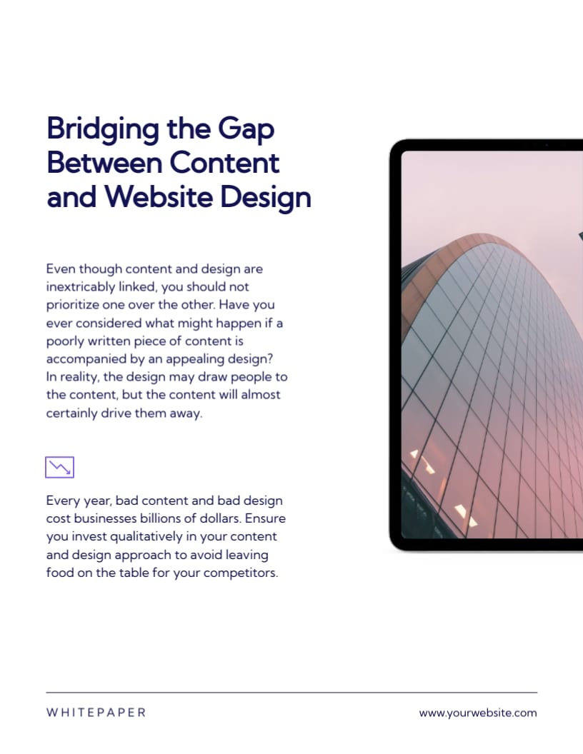 Website Design White Paper Template - Slide 6 Website Design White Paper Template - Slide 6