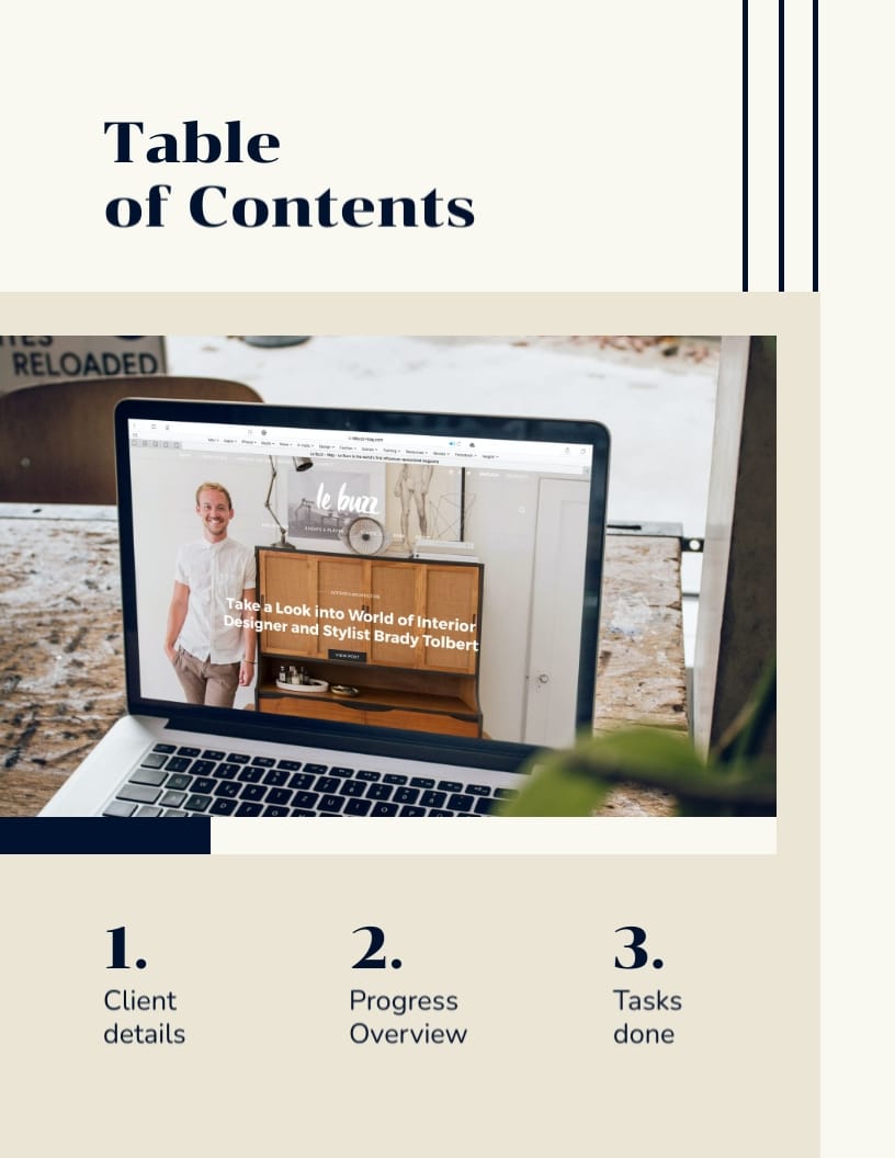 Website Project Progress Report Template - Slide 2 Website Project Progress Report Template - Slide 2