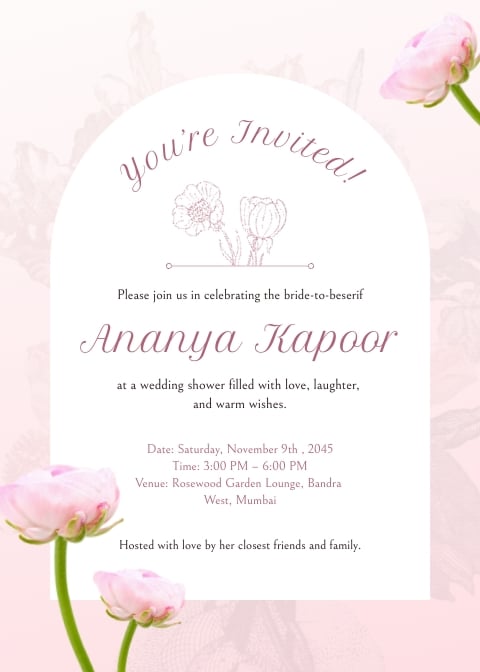 Wedding Shower Invitation Template Wedding Shower Invitation Template