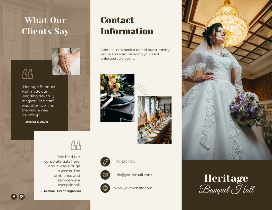 Wedding Venue Brochure Template