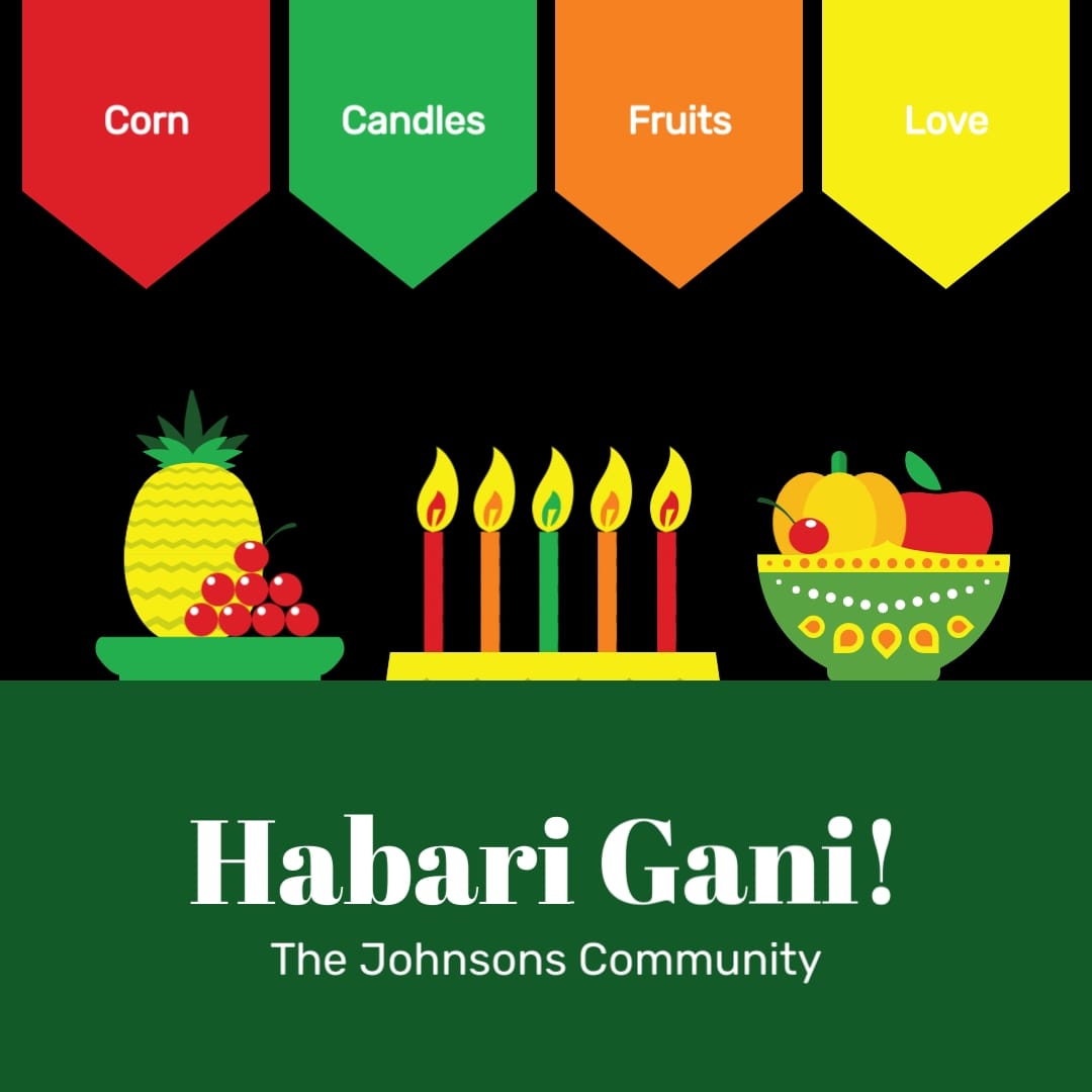 Welcoming Kwanzaa Greeting Card Square Template