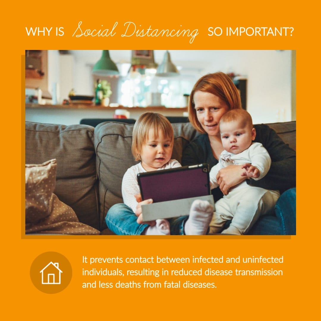Why is Social Distancing Important Animated Square Template