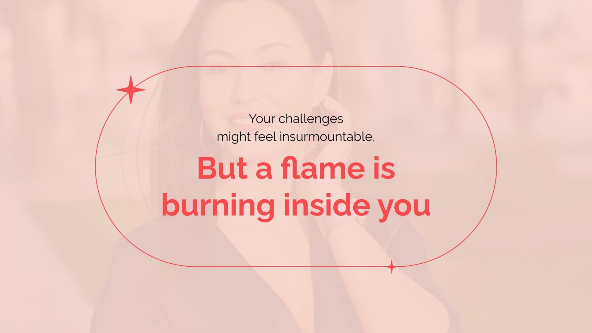 Women Motivation Postcard Template