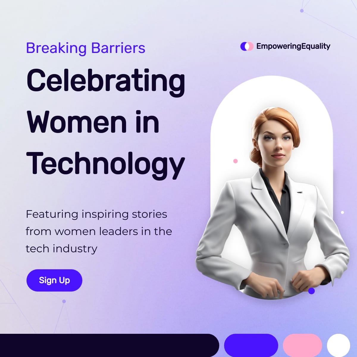 Women in Tech LinkedIn Post Template