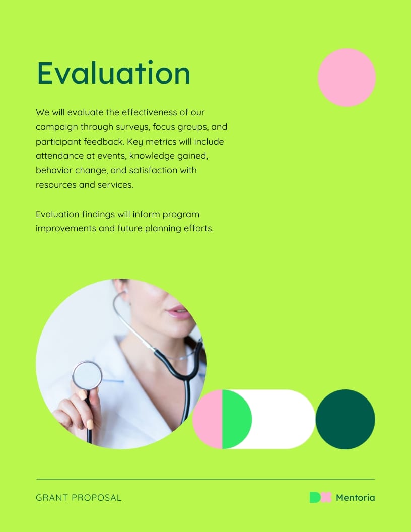 Womens Health Campaign Grant Proposal