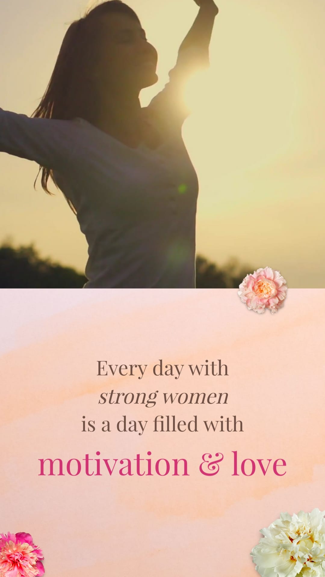 Womens Love Postcard Vertical Template