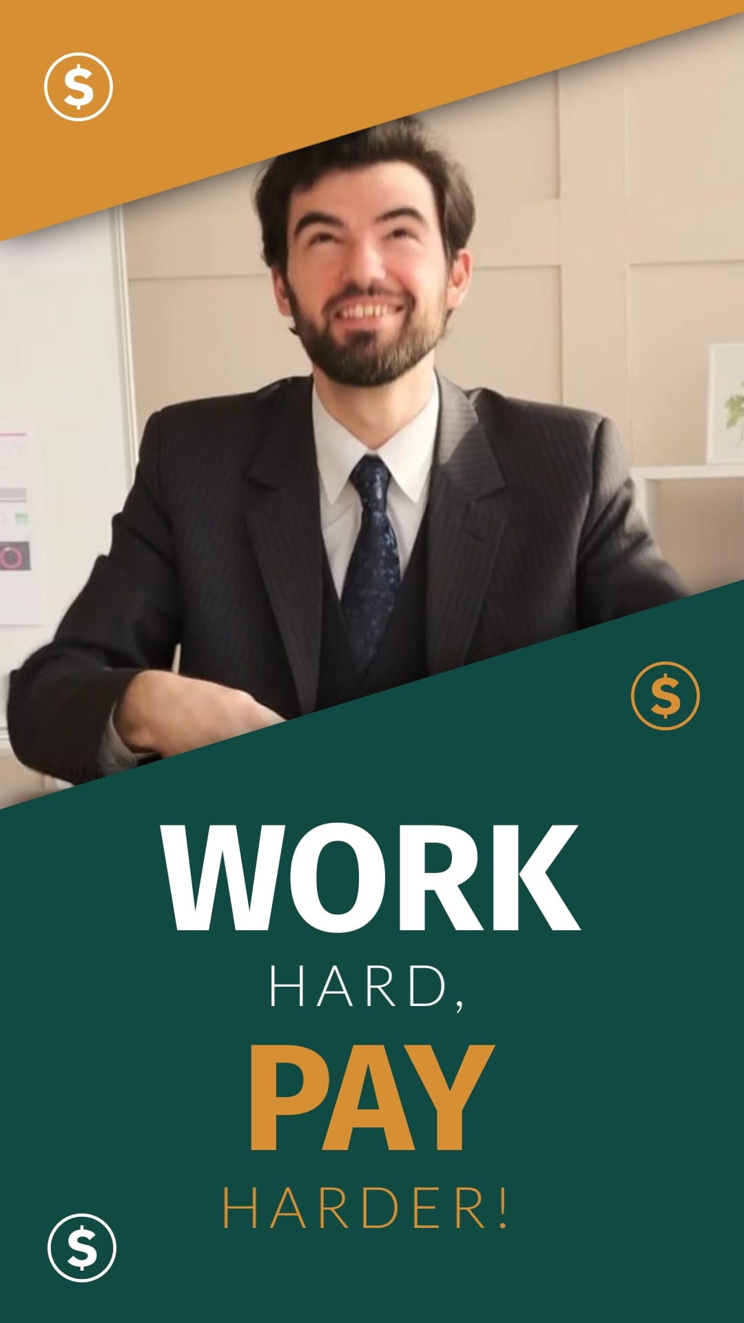 Work Hard Intro Vertical Template