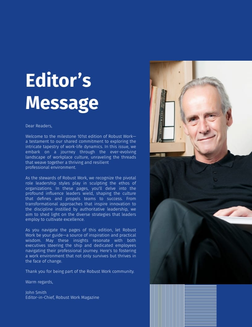 Work-Life Magazine Template - Slide 4 Work-Life Magazine Template - Slide 4