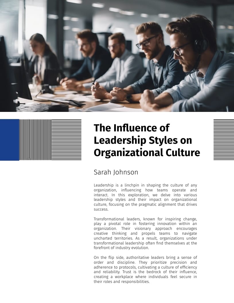 Work-Life Magazine Template - Slide 5 Work-Life Magazine Template - Slide 5