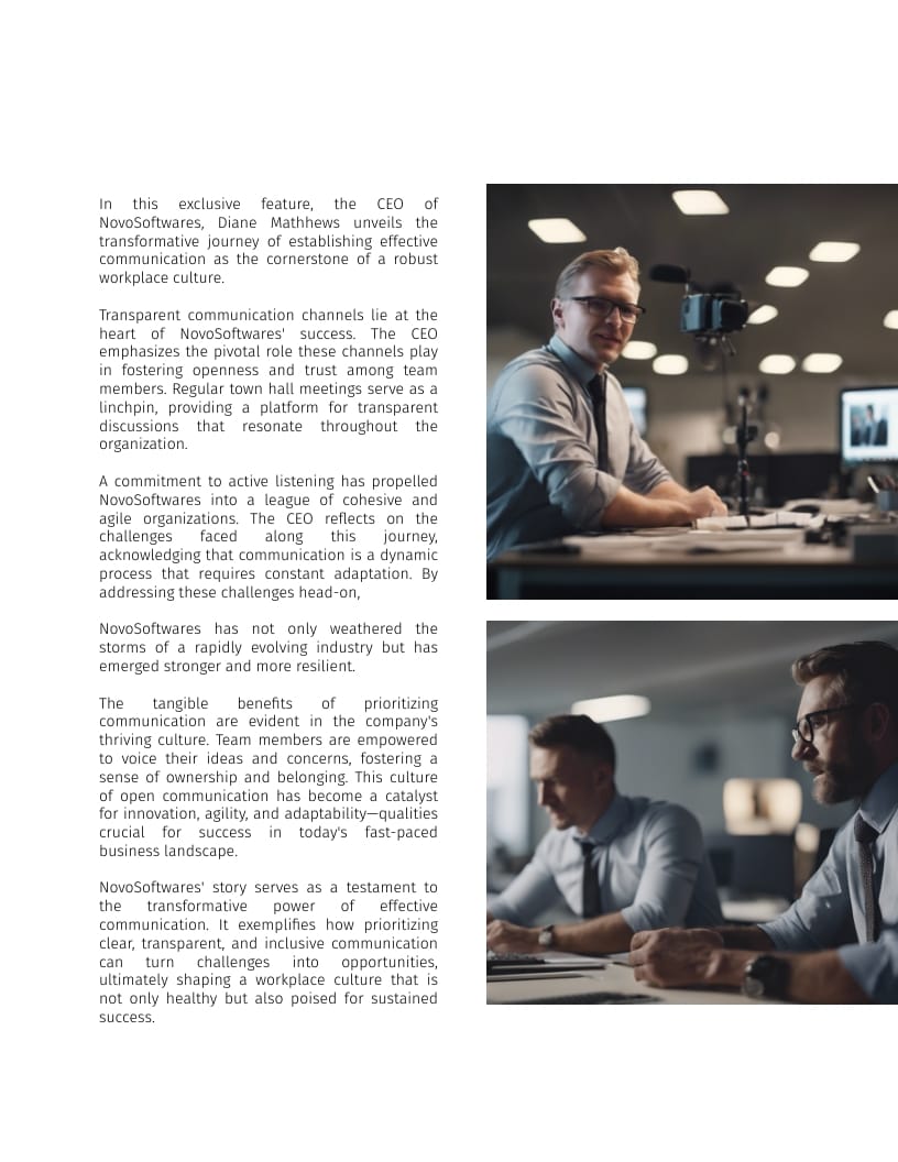 Work-Life Magazine Template - Slide 8 Work-Life Magazine Template - Slide 8