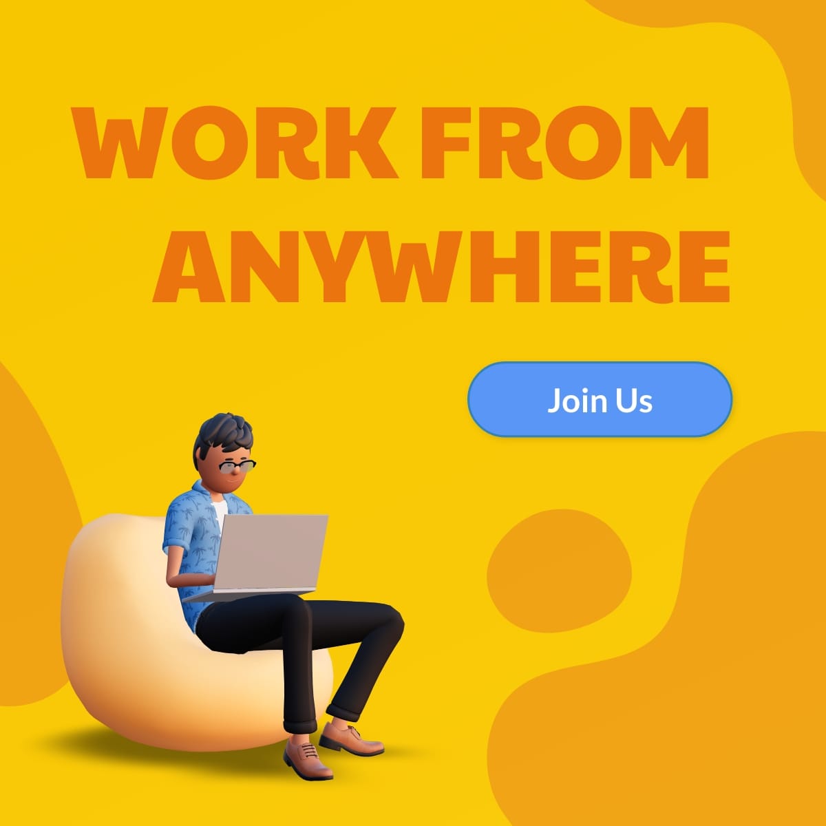 Work from Anywhere Linkedin Post Template