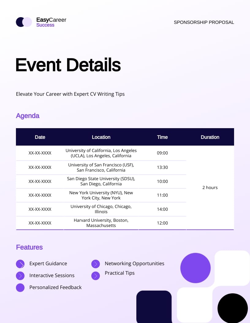 Workshop Sponsorship Proposal
