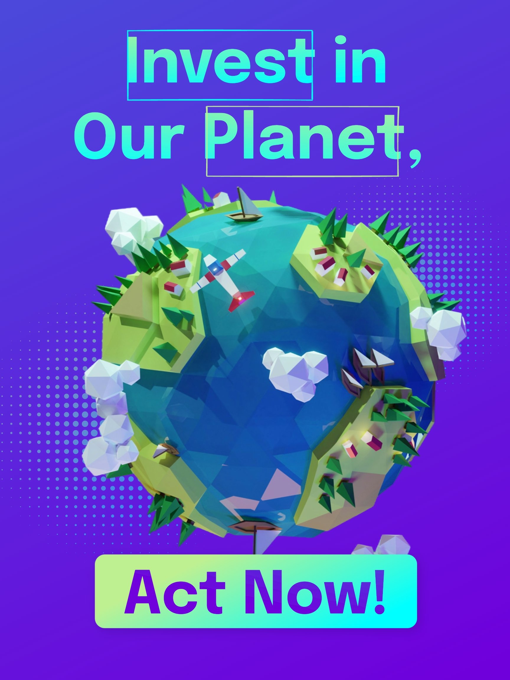 World Map Poster Template
