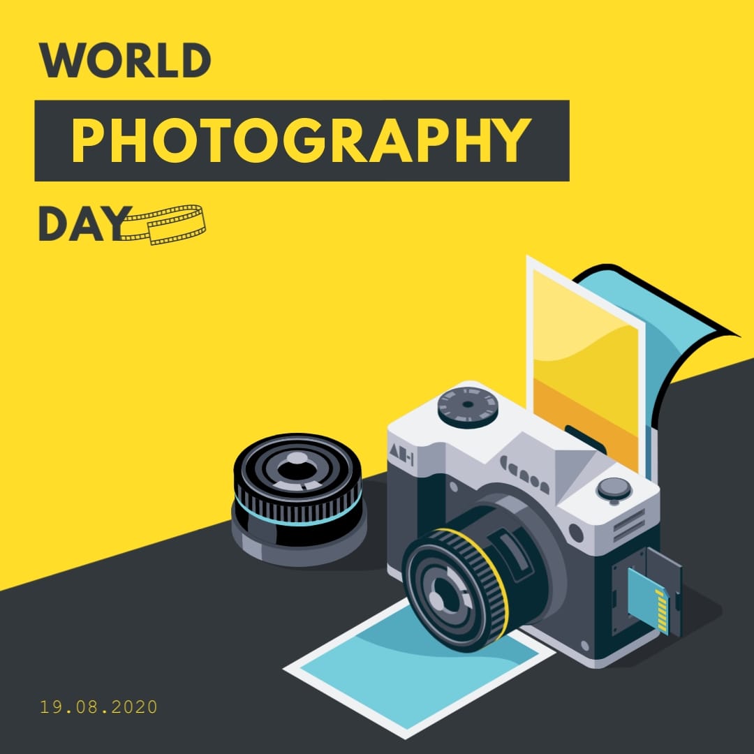 World Photography Day Animated Square Template