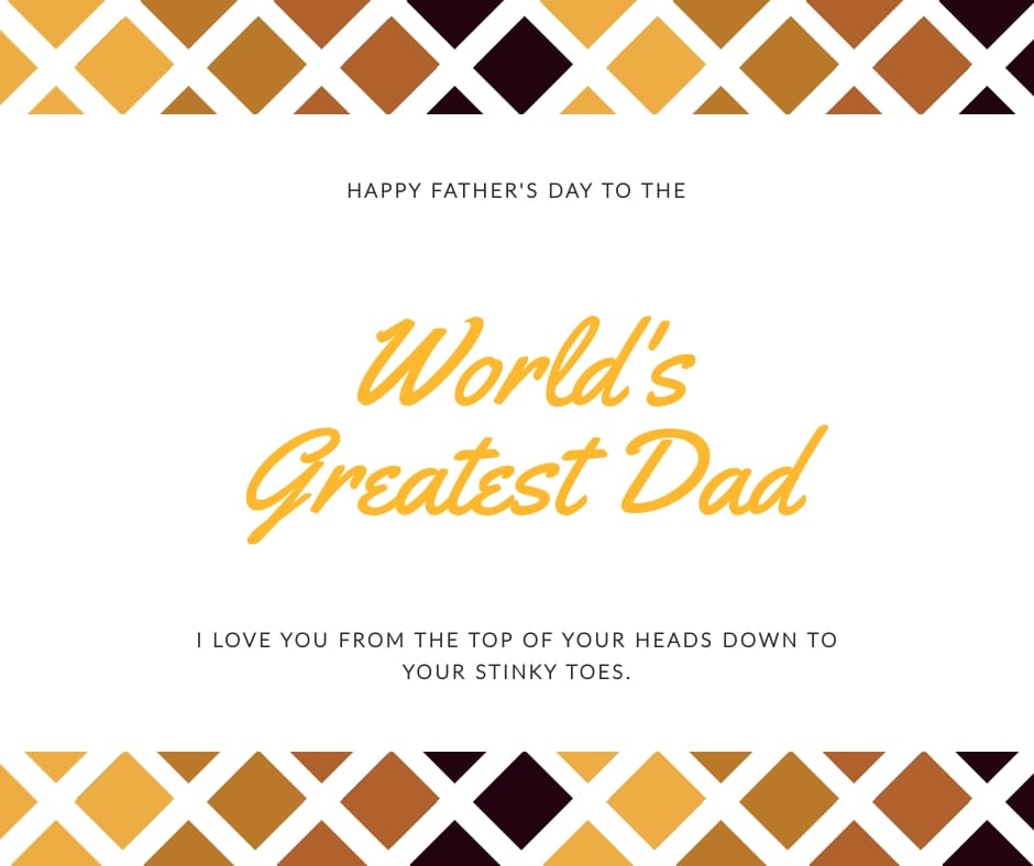 Worlds Greatest Dad Facebook Post Template