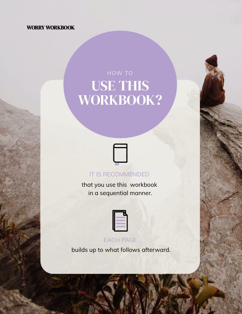 Worry Workbook Template - Slide 3 Worry Workbook Template - Slide 3