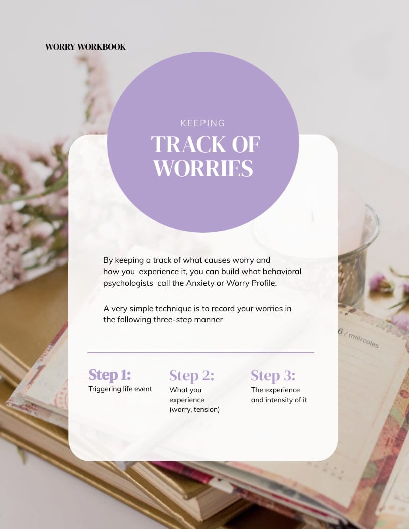 Worry Workbook Template - Slide 7 Worry Workbook Template - Slide 7