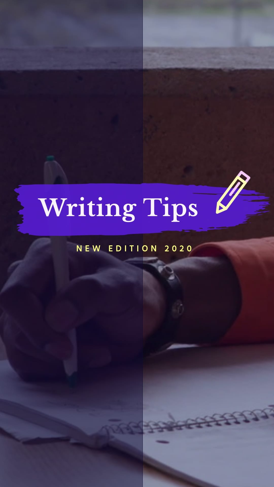 Writing Tips Intro Vertical Template