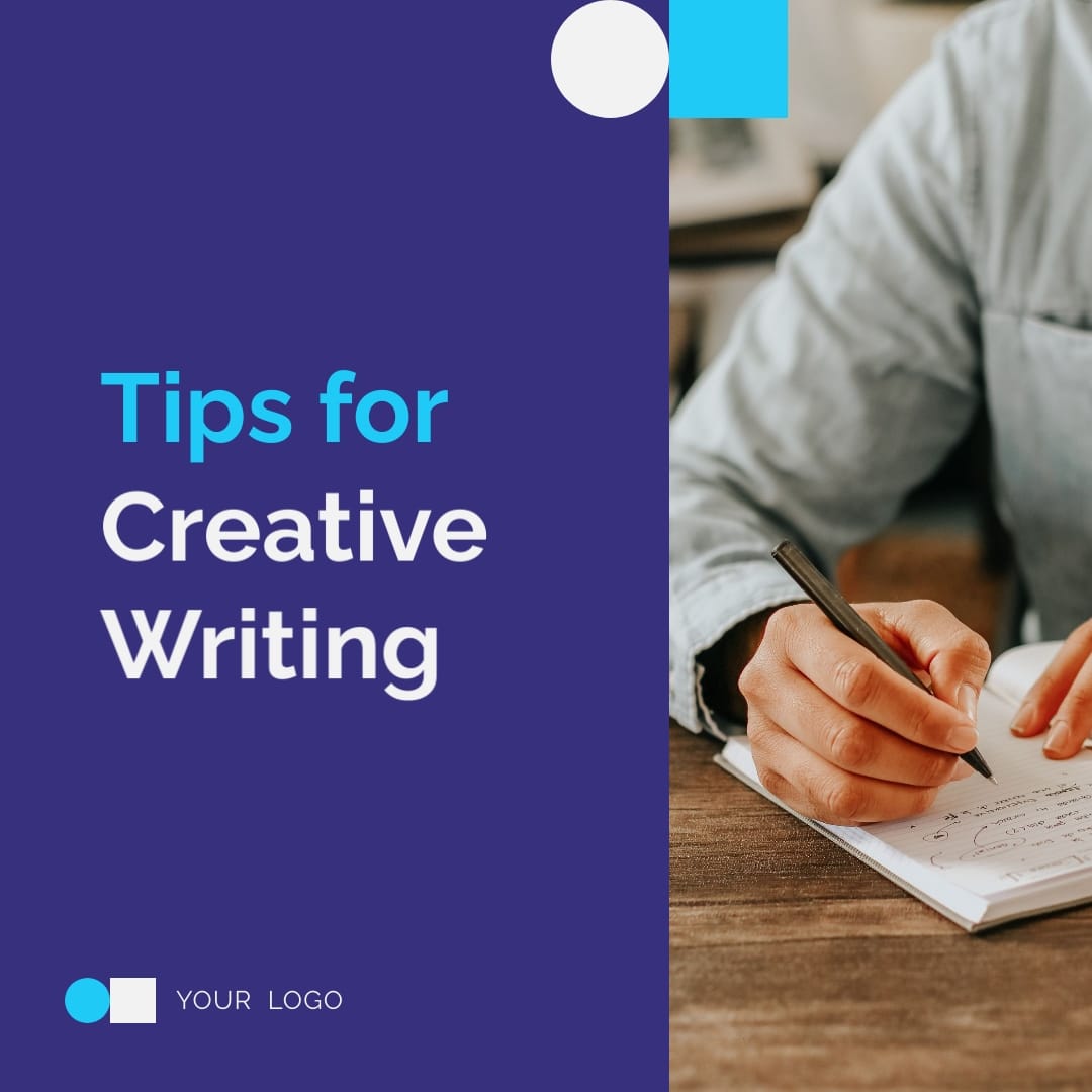 Writing Tips Twitter X Carousel Post Square Template
