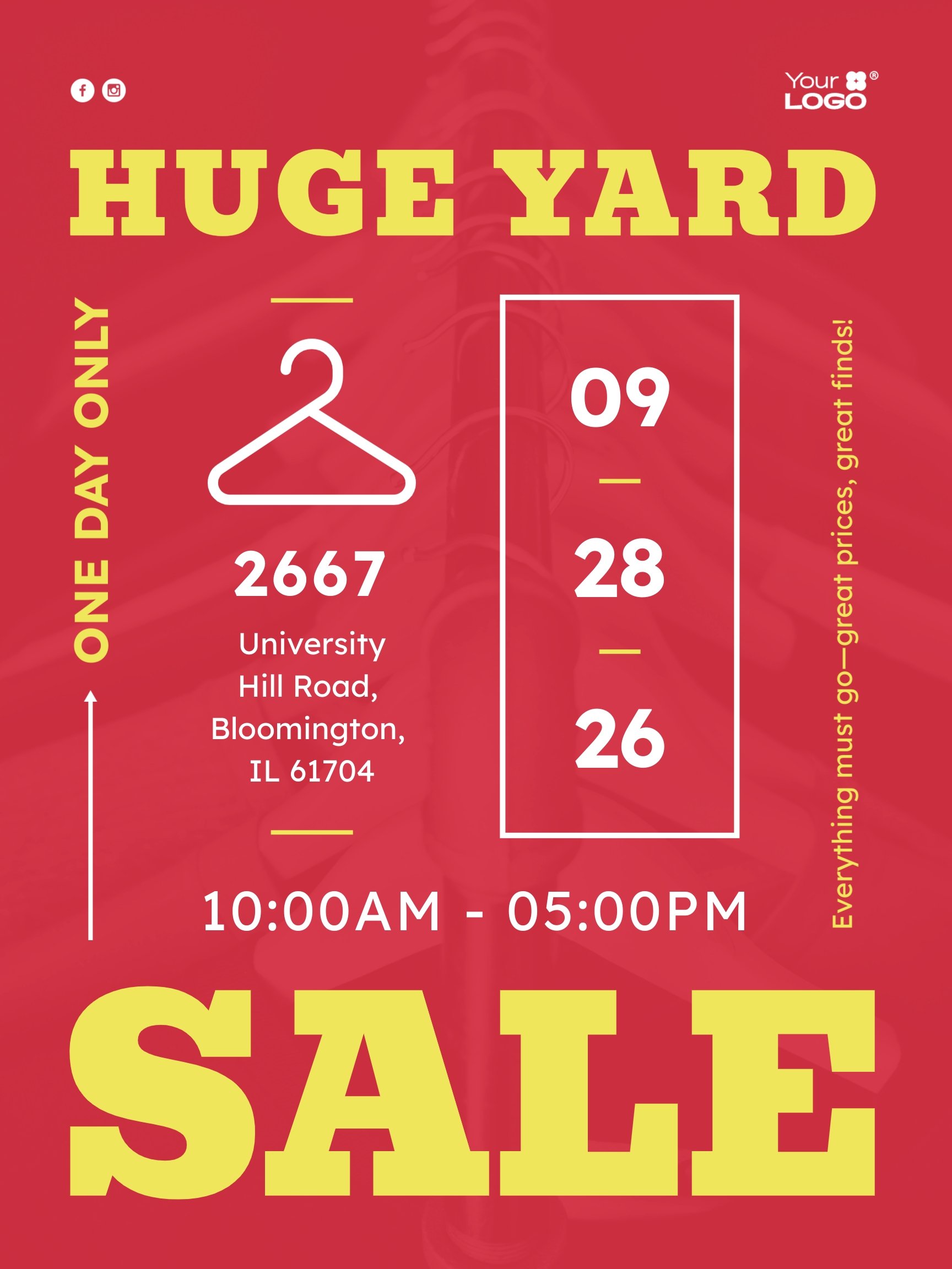 Yard Sale Poster Template Yard Sale Poster Template