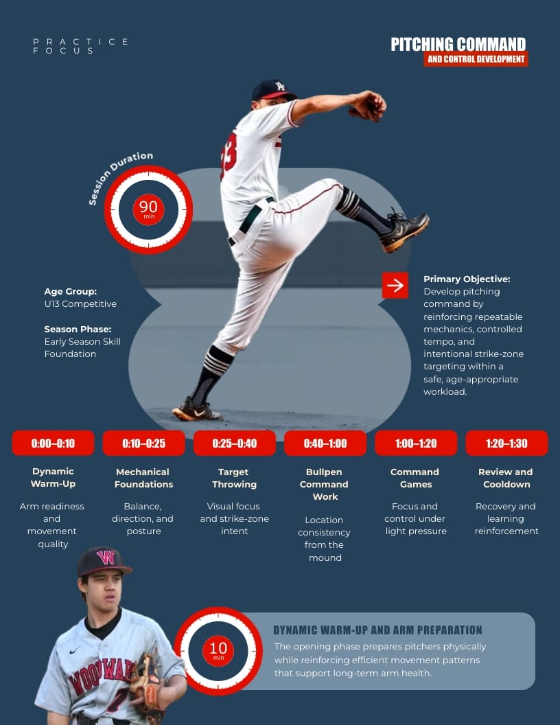 Youth Baseball Practice Plan Template | Visme