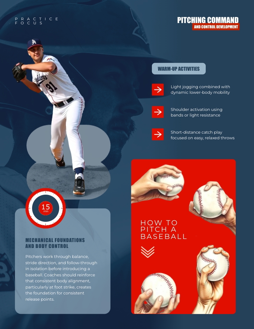 Youth Baseball Practice Plan Template | Visme