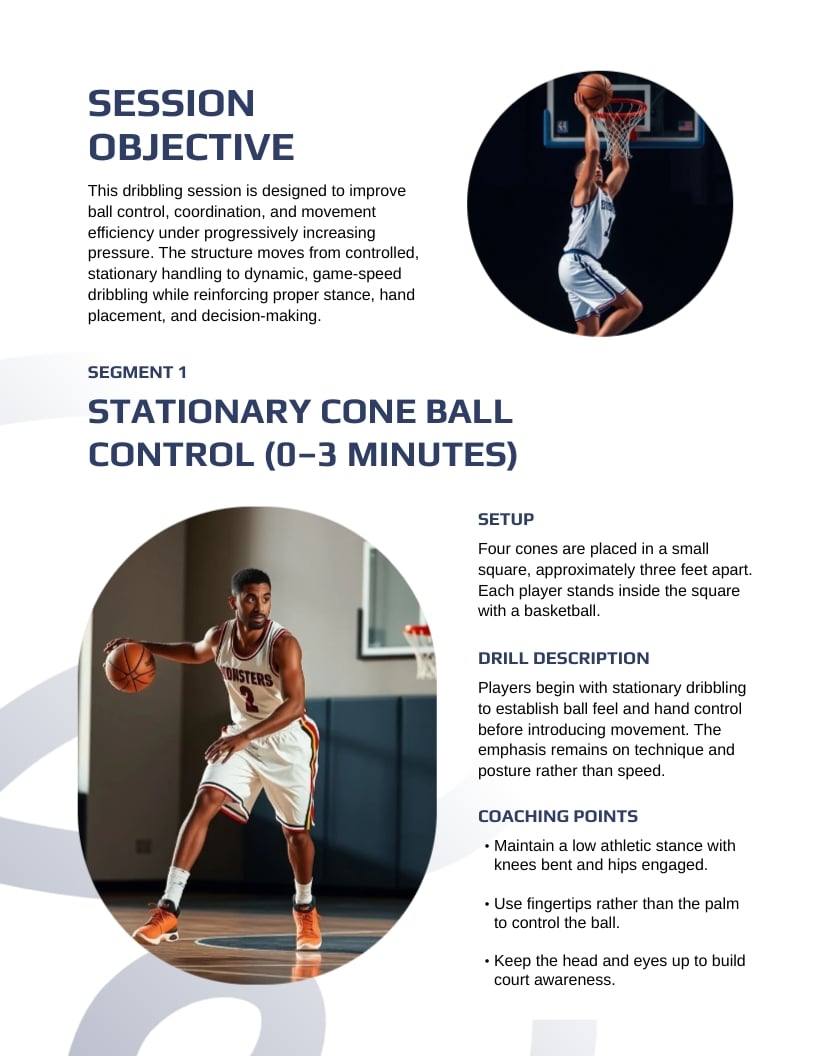 Youth Basketball Practice Plan Template | Visme
