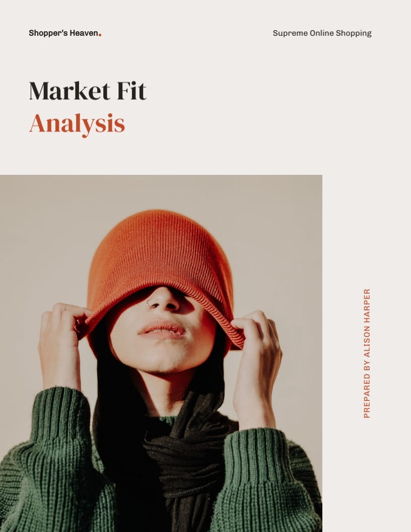 eCommerce Product Market Fit Report Template