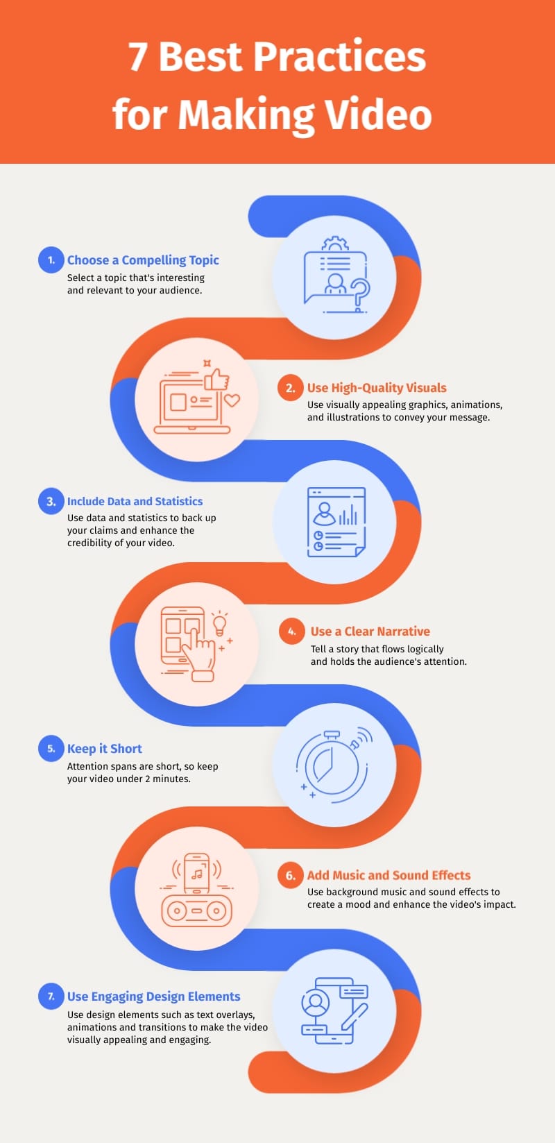 7 Best Practices for Making Video Infographics Template