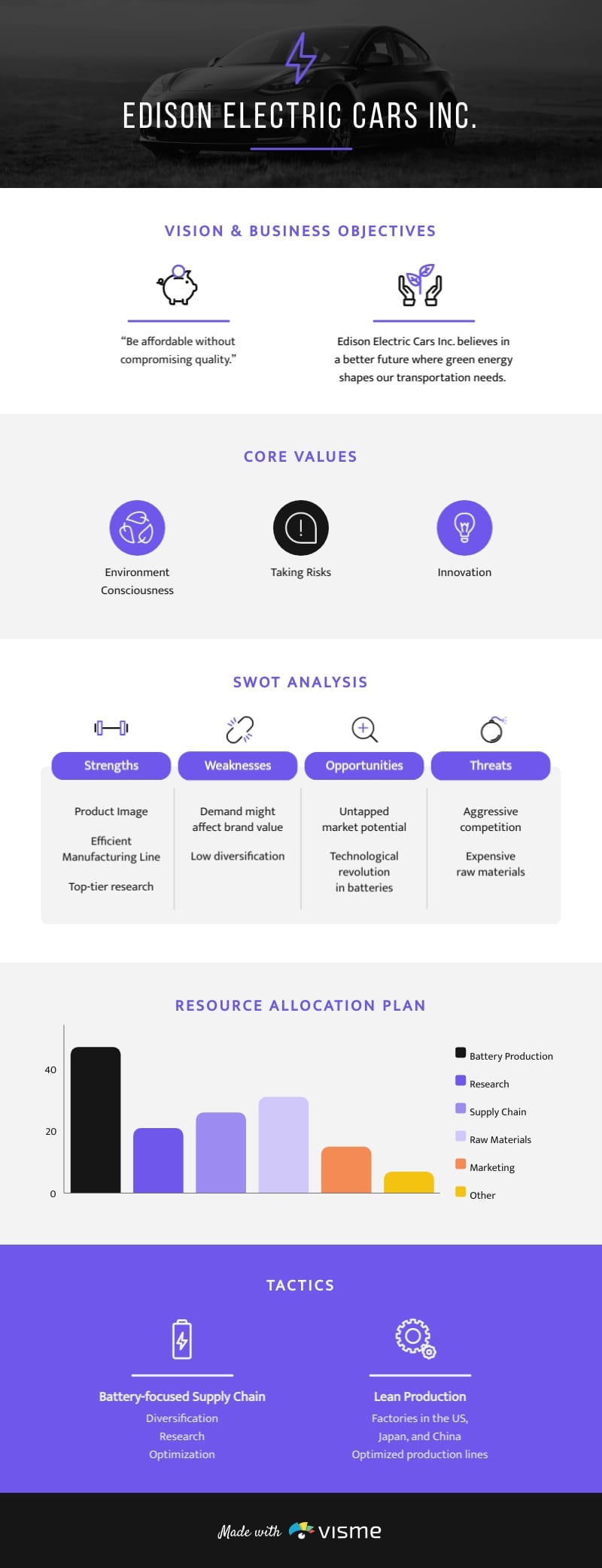 Business Strategy Infographic Template