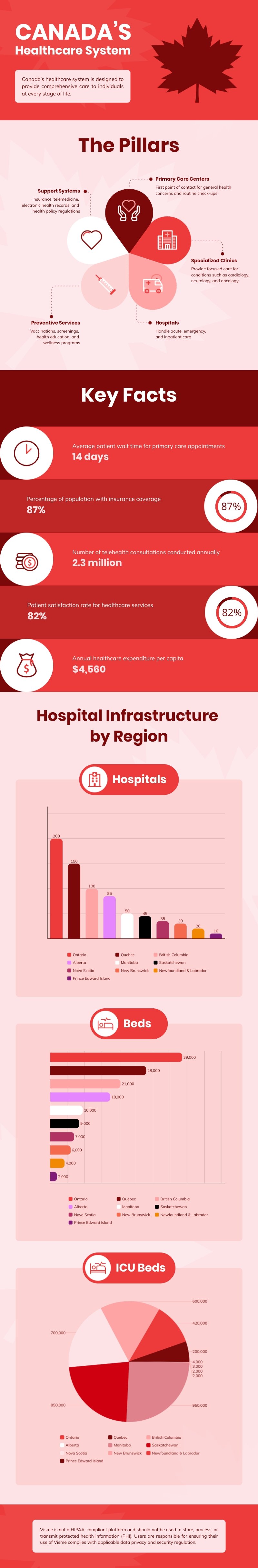 Canada Healthcare System Infographic Template