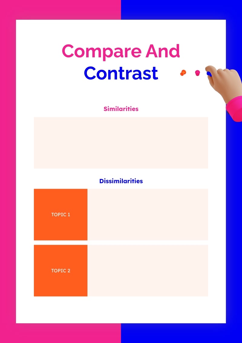 Compare and Contrast Blank Template