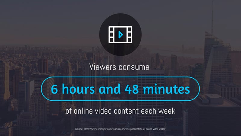 Online Video Consumption Statistic Infographic Template