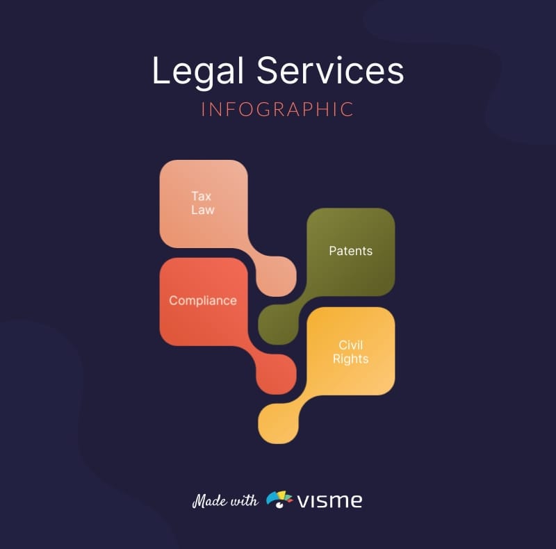Legal Services Infographic Template
