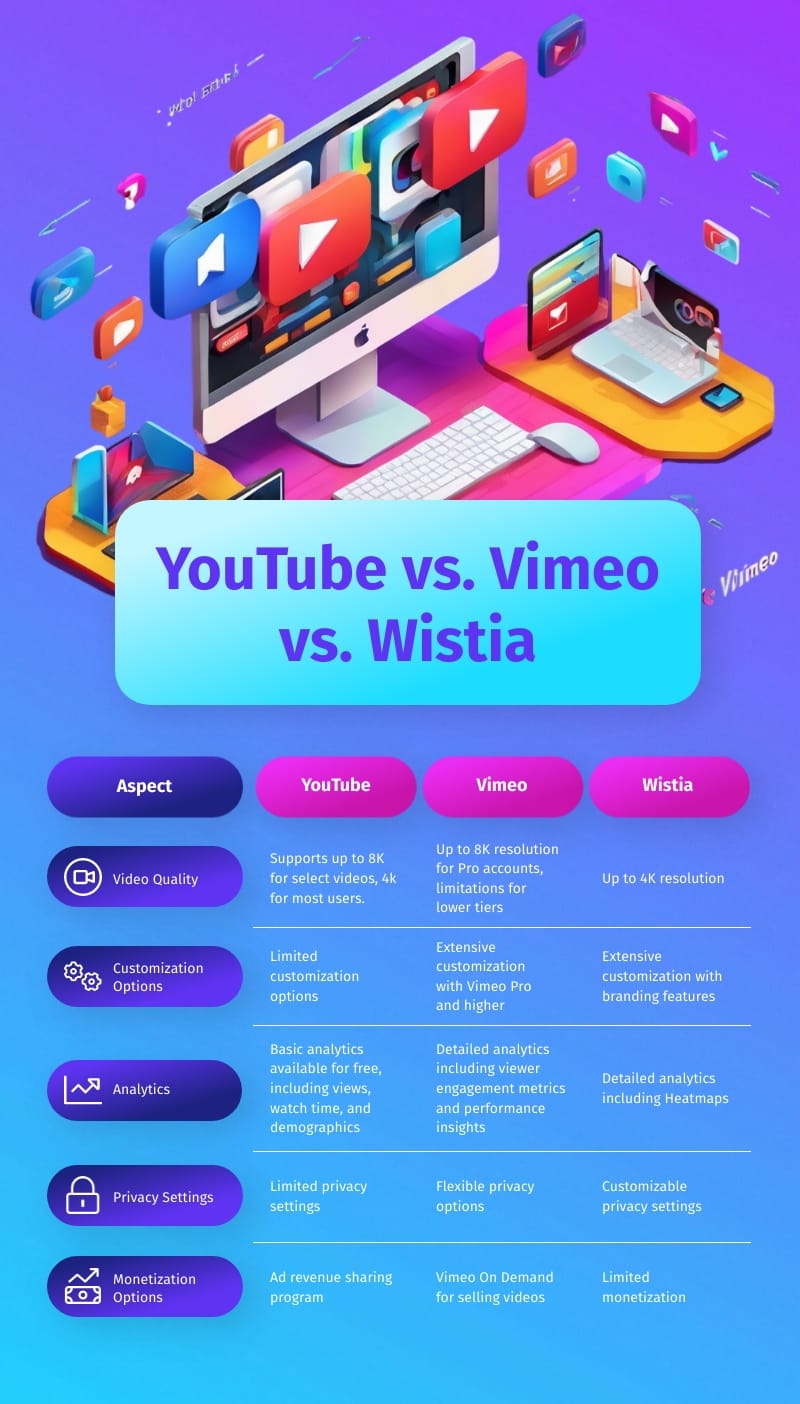 Streaming Platform Comparison Infographic Template