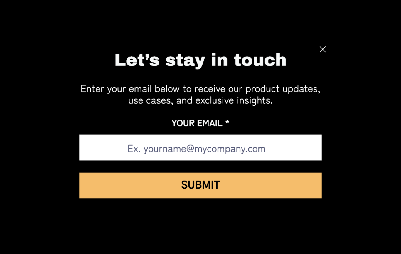 Blog Email Signup Form Template