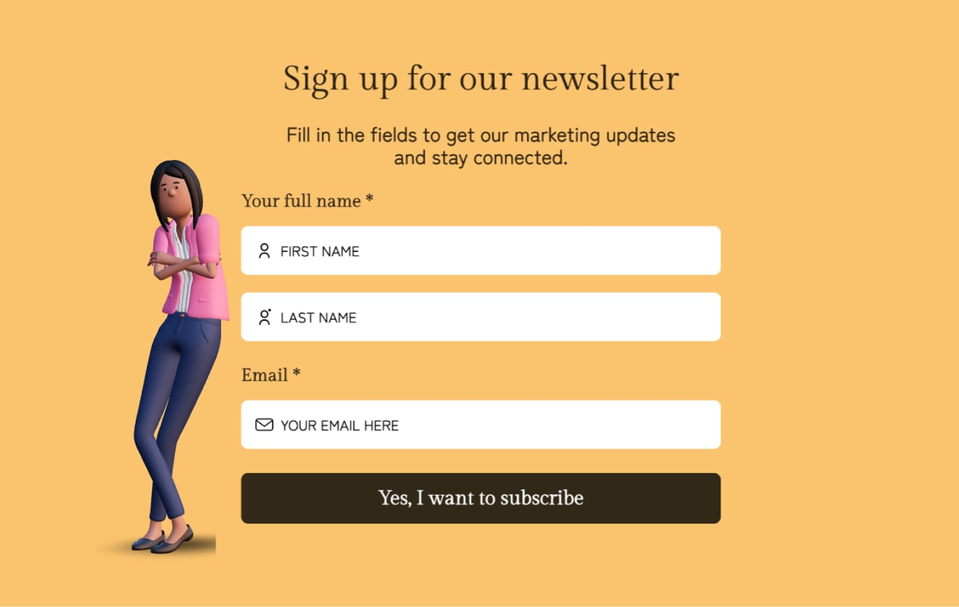 Email Collection Form Template