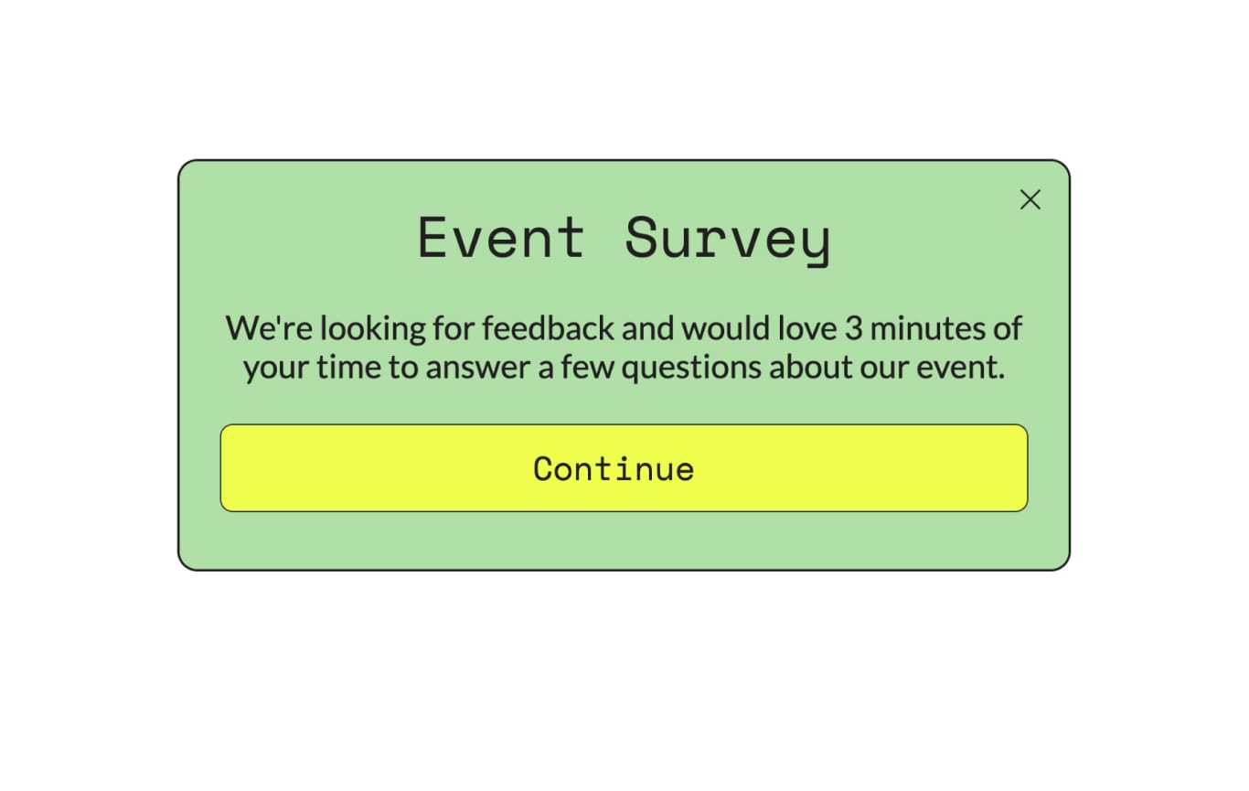 Event Survey Template