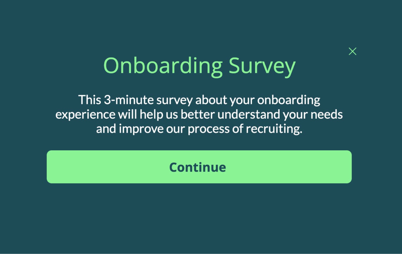 Onboarding Survey Template